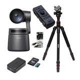 OBSBOT Tail Air AI-Powered 4K PTZ Streaming Camera with UHD Resolutions (Black) Bundle
