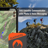 Garmin inReach Messenger Plus SOS Satellite Communicator with Tracback Routing (Black-Red) Bundle