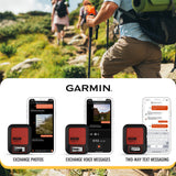 Garmin inReach Messenger Plus SOS Satellite Communicator with Tracback Routing (Black-Red) Bundle