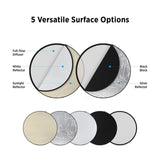 Westcott Illuminator 20-Inch Collapsible 5-In-1 Reflector with Durable Steel Frame for Light Control