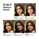 Westcott Illuminator 40-Inch 5-In-1 Reflector with QuickGrip Handles for Versatile Light Control