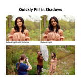 Westcott Illuminator 40-Inch 5-In-1 Reflector with QuickGrip Handles for Versatile Light Control