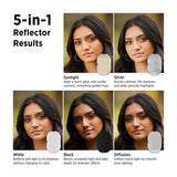 Westcott Illuminator 48x72-Inch 5-In-1 Reflector with QuickGrip Handles for Versatile Light Control