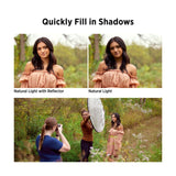 Westcott Illuminator 48x72-Inch 5-In-1 Reflector with QuickGrip Handles for Versatile Light Control