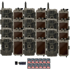 Stealth Cam 40MP Deceptor Max Cellular Trail Camera (2-Pack) x 6 with Solar Battery (12-Pack) Bundle
