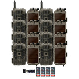 Stealth Cam 40MP Deceptor Max Cellular Trail Camera (2-Pack) x 4 with Solar Battery (8-Pack) Bundle