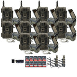 Stealth Cam 40MP Deceptor Max Cellular Trail Camera with Solar Power Pack (10-Pack) Bundle