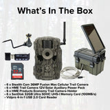 Stealth Cam 36MP Fusion Max Cellular Trail Camera (6-Pack) with Solar Power Pack (6-Pack) Bundle