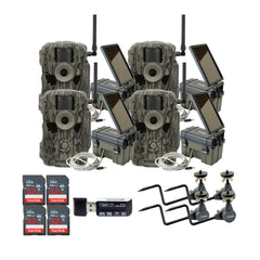 Stealth Cam 36MP Fusion Max Cellular Trail Camera (4-Pack) with Solar Power Pack (4-Pack) Bundle