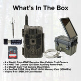 Stealth Cam 40MP Deceptor Max Cellular Trail Camera (4-Pack) with Solar Pack (4-Pack) Bundle
