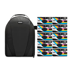 Ilford Ilfocolor Rapid Retro Single Use Camera with 31mm Optical Lens (White, 10-Pack) Bundle