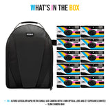 Ilford Ilfocolor Rapid Retro Single Use Camera with 31mm Optical Lens (White, 10-Pack) Bundle