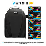 Ilford Ilfocolor Rapid Retro Single Use Camera with 31mm Optical Lens (Black, 5-Pack) Bundle