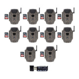 Wildgame Innovations Terra Cell 16MP Cellular Trail Camera (10-Pack) with 10x Memory Card Bundle