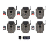 Wildgame Innovations Terra Cell 16MP Cellular Trail Camera (6-Pack) with 6x Memory Card Bundle