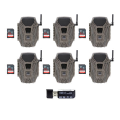 Wildgame Innovations Terra Cell 16MP Cellular Trail Camera (6-Pack) with 6x Memory Card Bundle