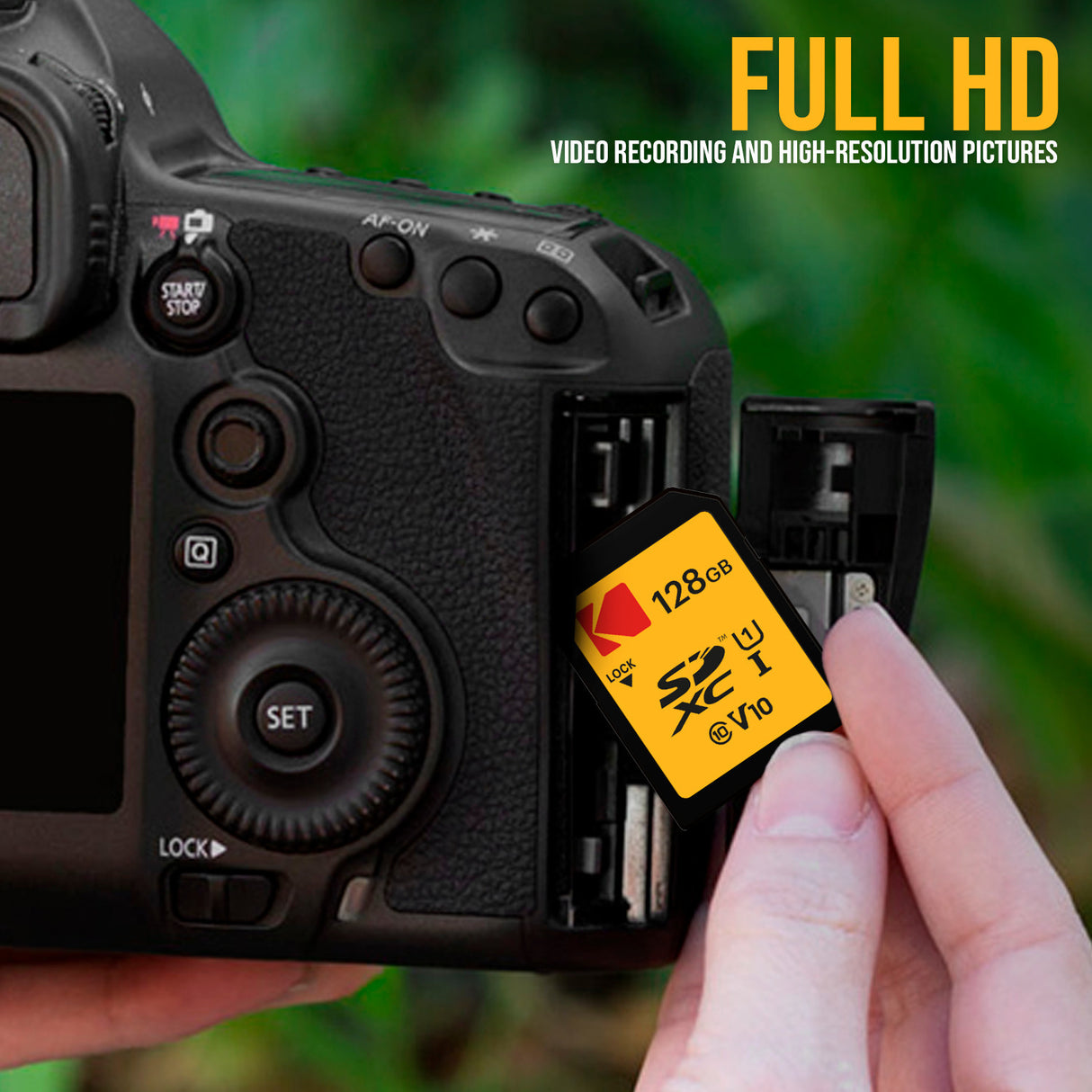 Kodak 128GB SDXC Premium Performance Class 10 UHS-I U1 V10 Full HD Memory Card (10-Pack) Bundle