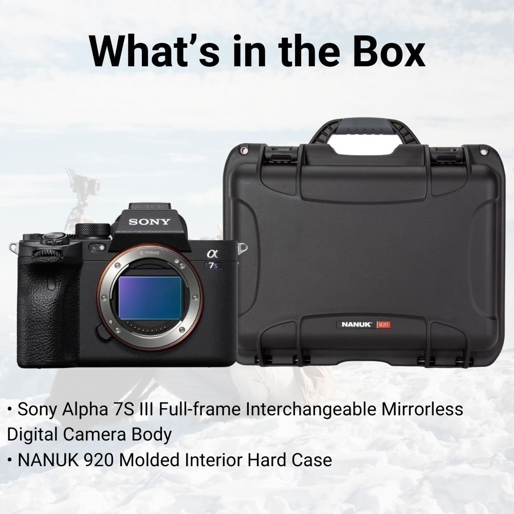 Sony Alpha 7S III Full-Frame Interchangeable Mirrorless Digital Camera Body (Black) Bundle