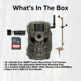 Stealth Cam 36MP Fusion Max Cellular Trail Camera with 80-Feet Detection Range (2-Pack) x 6 Bundle