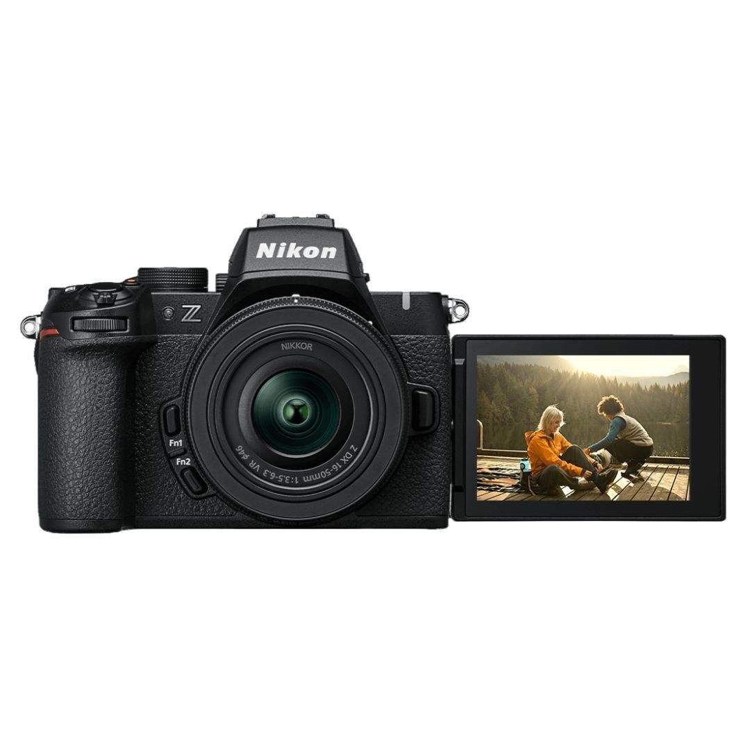 Nikon Z50 II Mirrorless Camera Two Lens Kit with CMOS Image Sensor and 4K Video Resolution (Black)