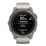 Garmin fenix 7 Pro Sapphire Solar Edition Water-Resistant GPS Smartwatch (Fog Gray and Ember Orange)