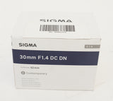 Sigma 30mm f/1.4 DC DN Contemporary Lens for L-Mount (Used)