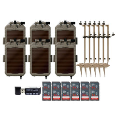 Stealth Cam Adjustable Multi-Pivot Mounting Post (6-Pack) with 5000mAh Solar Battery (6-Pack) Bundle