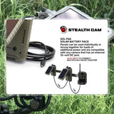 Stealth Cam Adjustable Multi-Pivot Mounting Post for Trail Camera and Solar Pak Battery Bundle