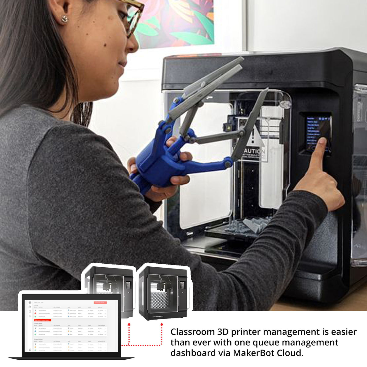 MakerBot Sketch Classroom Printer Setup with Lesson Plans and Software Bundle (Black, 2-Pack)