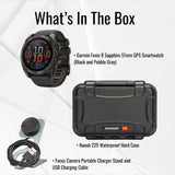 Garmin Fenix 8 Sapphire 51mm GPS Smartwatch with AMOLED Display (Black and Pebble Gray) Bundle