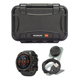 Garmin Fenix 8 Sapphire 51mm GPS Smartwatch with AMOLED Display (Black and Pebble Gray) Bundle