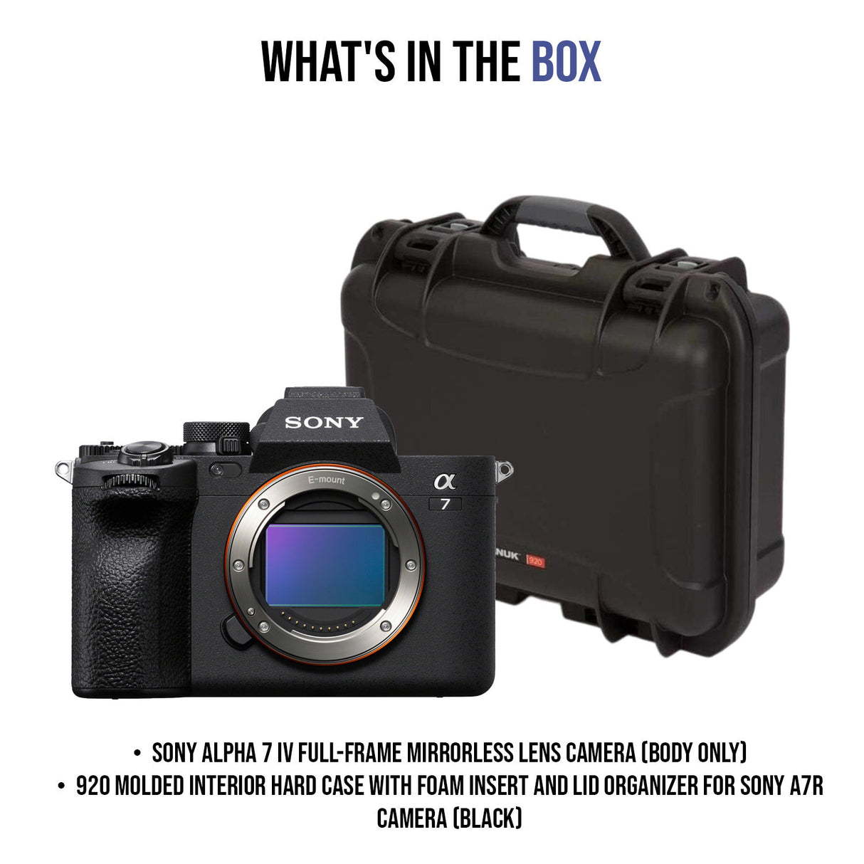 Sony Alpha 7 IV Full-Frame Mirrorless Lens Camera (Body Only) Bundle