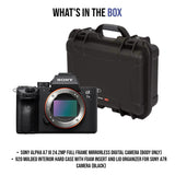 Sony Alpha a7 III 24.2MP Full Frame Mirrorless Digital Camera (Body Only) with Hard Case Bundle