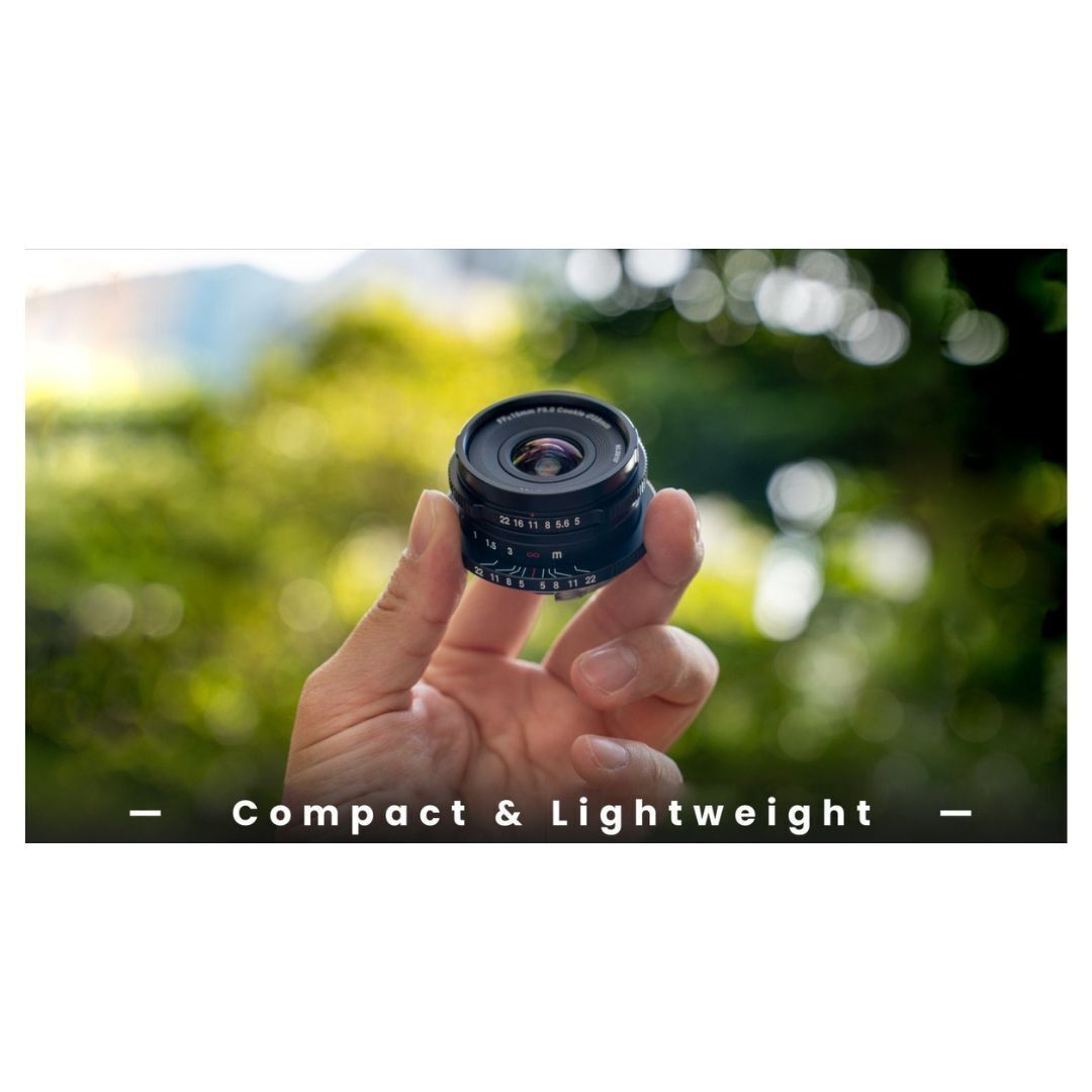 Laowa 15mm f5 Cookie FF Lens with 110-Degree Angle of View and Compact Body (Black, Leica M Mount)