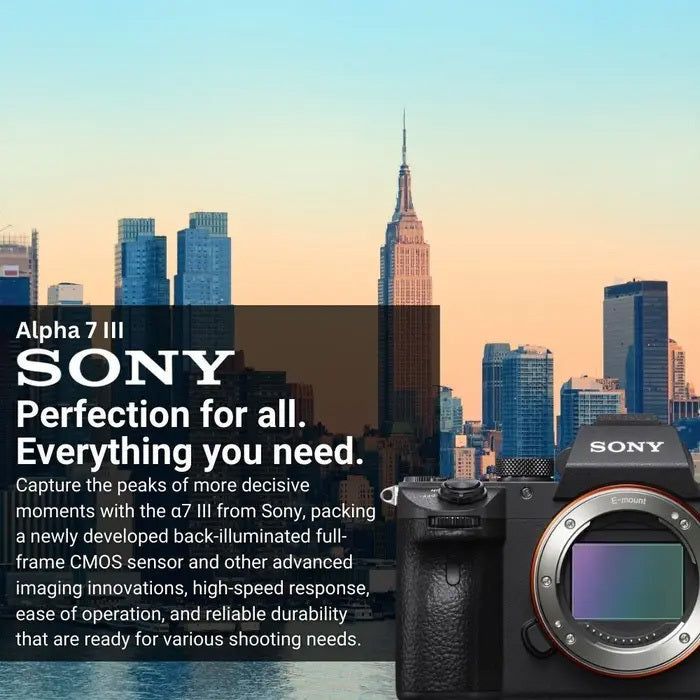 Sony Alpha a7 III Full Frame Mirrorless Digital Camera (Body Only)