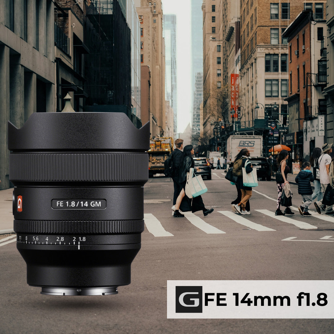 Sony FE 14mm f1.8 GM Full-Frame Large-Aperture Wide-Angle Prime G Master Lens Bundle