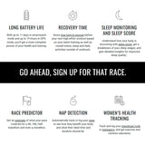 Garmin Forerunner 165 GPS Running Smartwatch (Mist Gray and Whitestone) with Screen Protector Bundle