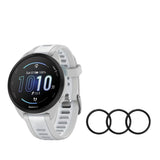 Garmin Forerunner 165 GPS Running Smartwatch (Mist Gray and Whitestone) with Screen Protector Bundle