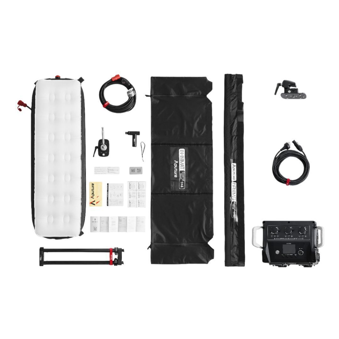 Aputure INFINIMAT 1x4 Feet V-Mount Kit of Full-Color Pixelated LED Light Mat with Inflatable Softbox