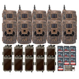 Muddy Matrix 36MP Imaging Cellular Trail Camera (10-Pack) with Solar Battery (10-Pack) Bundle