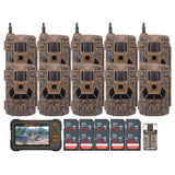 Muddy Matrix 36MP Imaging Cellular Trail Camera with On Demand Photo (10-Pack) Bundle