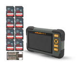 Muddy SD Card Reader or Viewer with 4.3 Inch LCD Screen with 32GB UHS-I Memory Card (8-Pack) Bundle