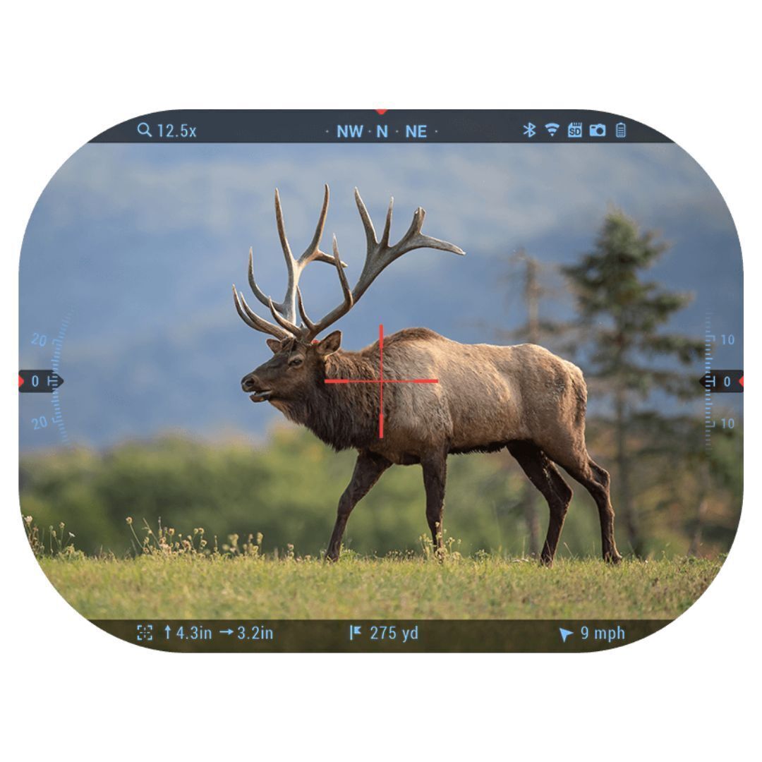 ATN X-Sight 5 LRF 3-15x Ultra HD Smart Day and Night Vision Rifle Scope with Laser Rangefinder