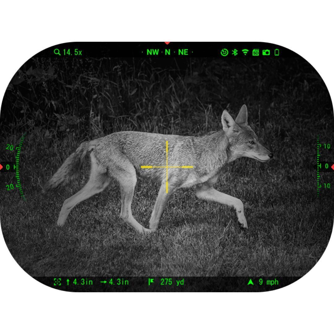 ATN X-Sight 5 LRF 3-15x Ultra HD Smart Day and Night Vision Rifle Scope with Laser Rangefinder