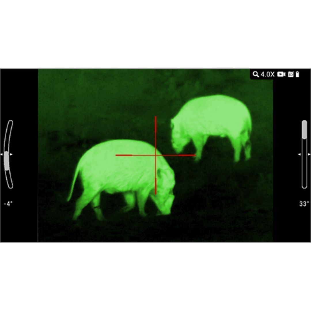 ATN ThOR LTV 2-6x 256 x 192 12 Micron Ultra-Light Thermal Rifle Scope with Video Recording (Black)