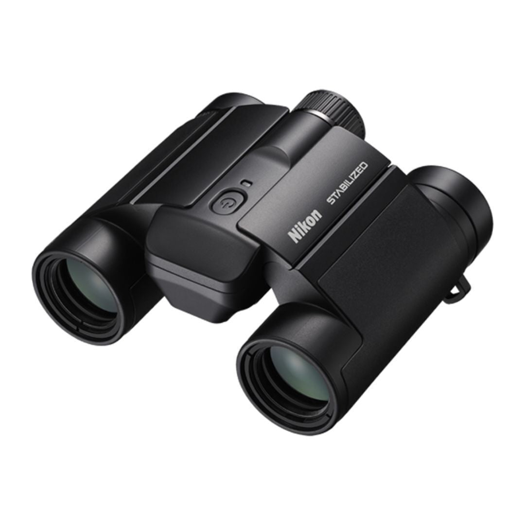 Nikon 10x25 S Dual-Hinge Design Stabilized Binoculars with Multilayer Lens Coatings (Black)