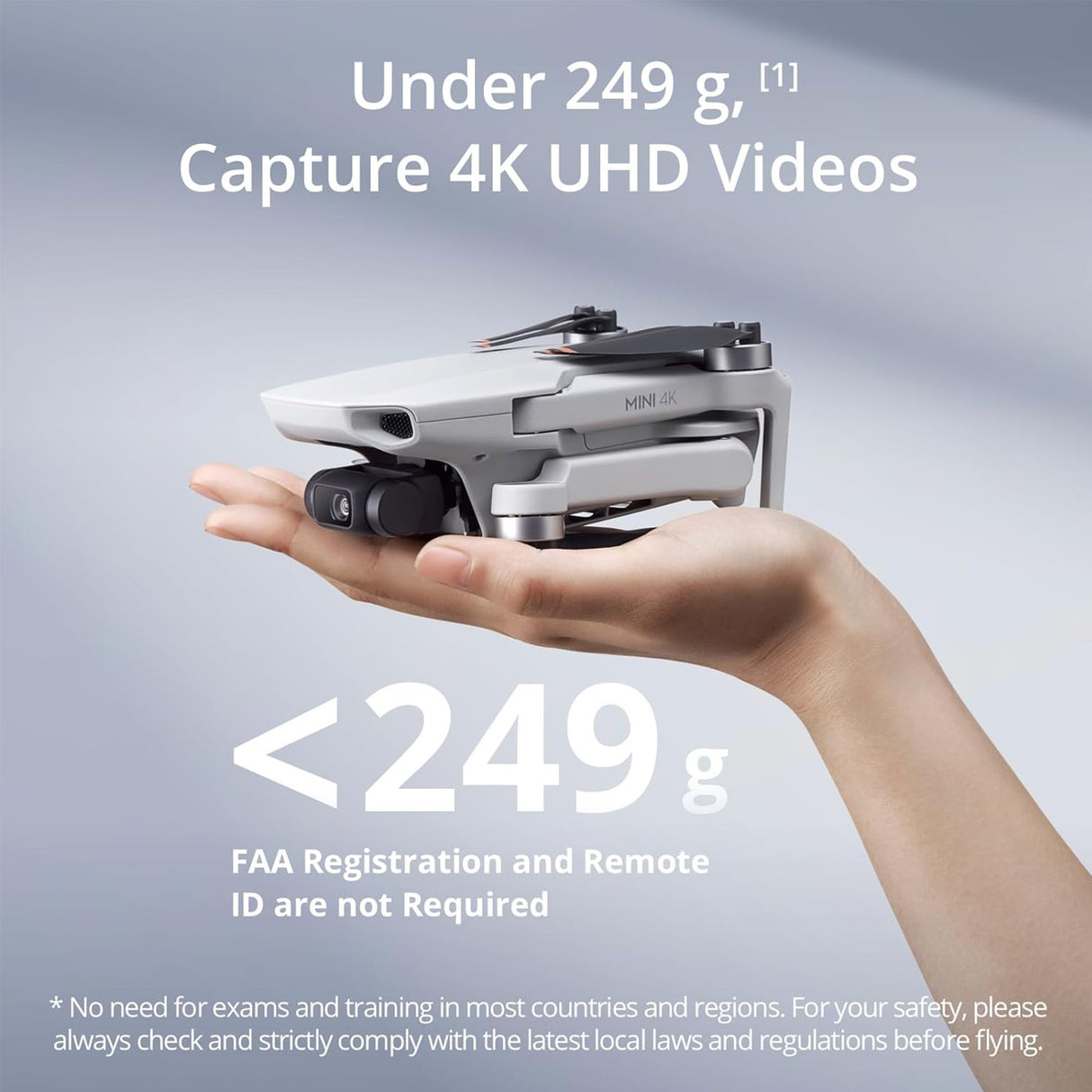 DJI Mini 4K Drone with 4K UHD Camera with 128GB MicroSDXC Memory Card and Drone Bag Bundle