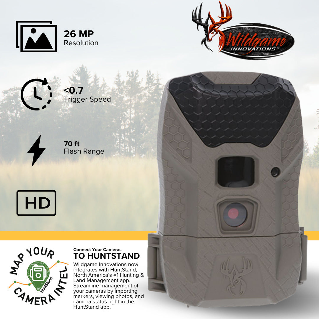 Wildgame Innovations Wraith 2.0 Trail Camera (6-Pack) with 6 x 32GB Ultra SDHC Memory Card Bundle