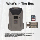 Wildgame Innovations Wraith 2.0 Trail Camera with 32GB Ultra SDHC Memory Card and Card Reader Bundle