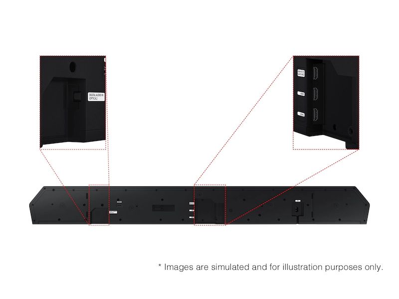Samsung Q990D 11.1.4ch Wireless Dolby Atmos Soundbar with Q-Symphony Technology (Graphite Black)